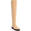 Stuart Weitzman Chicago Lug Suede Over-the-knee Boot In Sand