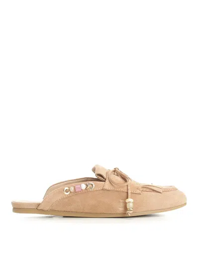 Stuart Weitzman Tinsley Mule From Mallorca In Neutral