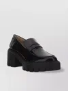 Stuart Weitzman Chunky-sole Leather Loafers