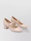 Stuart Weitzman Chunky Heel Pump Patent Finish