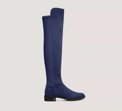 Stuart Weitzman City Boot The Sw Outlet In Navy Blue