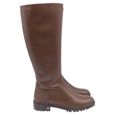Stuart Weitzman City Knee High Boots In Brown Leather