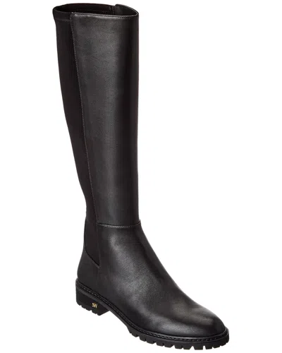 Stuart Weitzman City Leather Knee-high Boot In Black