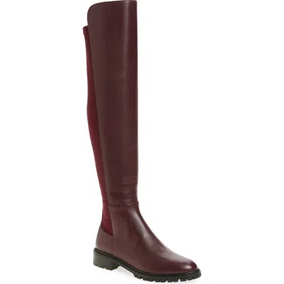 Stuart Weitzman City Over-the-knee Boot In Burgundy