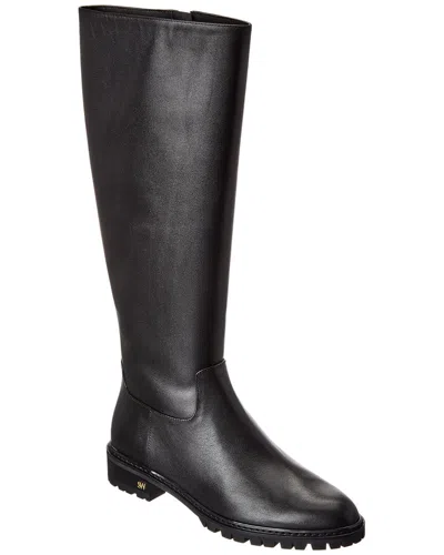 STUART WEITZMAN CITY ZIP LEATHER KNEE-HIGH BOOT