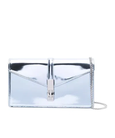 Stuart Weitzman Clamshell Clutch In White