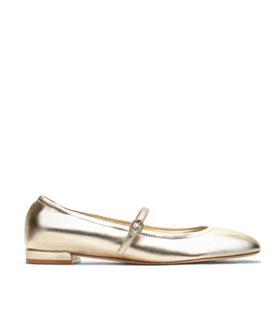 STUART WEITZMAN CLARIS CRYSTAL-EMBELLISHED LEATHER BALLERINA SHOES