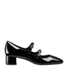 Stuart Weitzman Benni Patent Leather Mary Jane Ballerina Pumps In Black