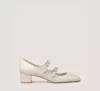 Stuart Weitzman Benni Metallic Mary Jane Pumps In Glaze