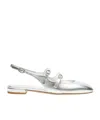 Stuart Weitzman Claris Mj Slingback Shoes In White