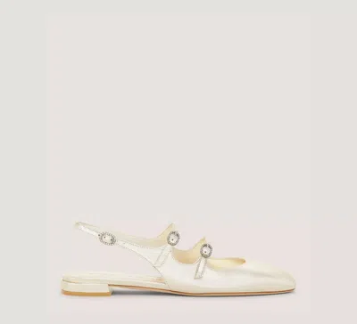 Stuart Weitzman Claris Mj Slingback In Light Gold