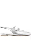 Stuart Weitzman Claris Mj Slingback Shoes In Grey