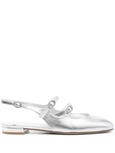 Stuart Weitzman Claris Mj Slingback Shoes In Grey