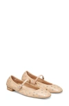 Stuart Weitzman Claris Stud Ballet Flat In Adobe