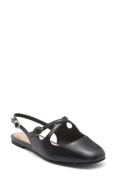 Stuart Weitzman Clover Slingback Mule In Black