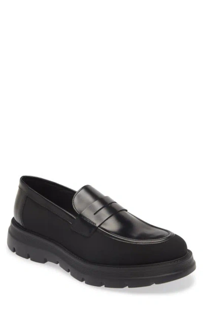 Stuart Weitzman Men's Club La Leather Penny Loafers In Black