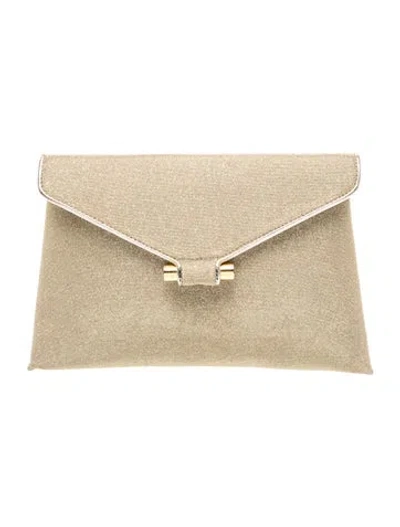 Pre-owned Stuart Weitzman Clutch In Gold/metallic/silver