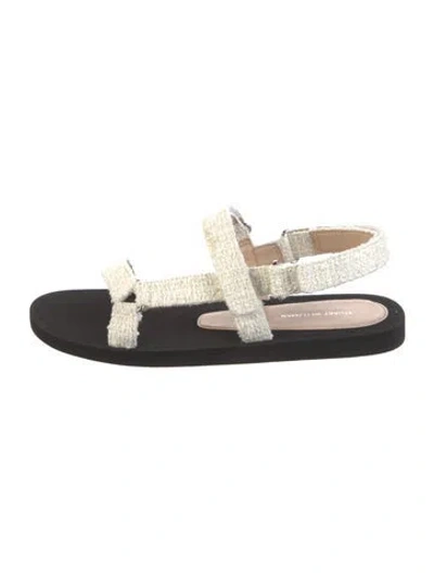 Pre-owned Stuart Weitzman Colorblock Pattern Slingback Flats In Multi