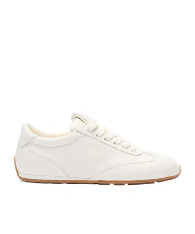 Stuart Weitzman Colton Double-lacing Sneakers In White