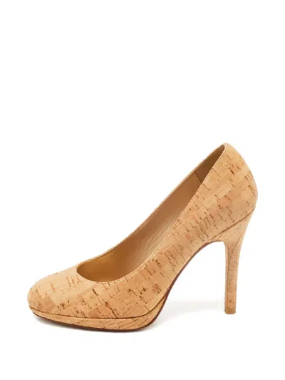 Pre-owned Stuart Weitzman Cork Pumps In Neutral