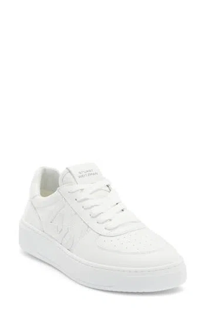 Stuart Weitzman Courtside Sneaker In White
