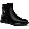 Stuart Weitzman Crew Buckle Boot In Black
