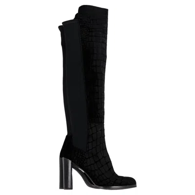 Stuart Weitzman Woman Boot Black Size 7 Leather