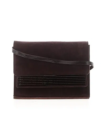 Pre-owned Stuart Weitzman Crossbody Bag In Burgundy