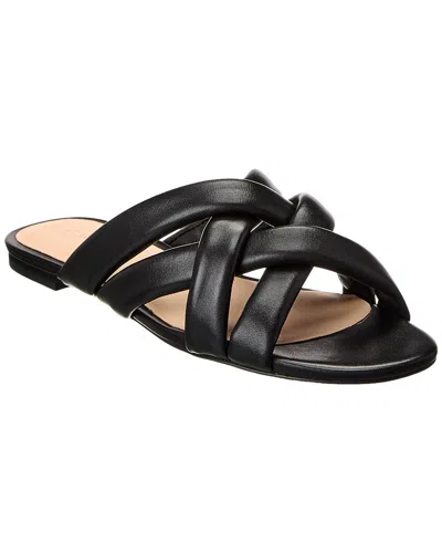 STUART WEITZMAN STUART WEITZMAN CROSSOVER LEATHER SLIDE