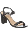 STUART WEITZMAN STUART WEITZMAN CRYSTAL 75 LEATHER BLOCK SANDAL