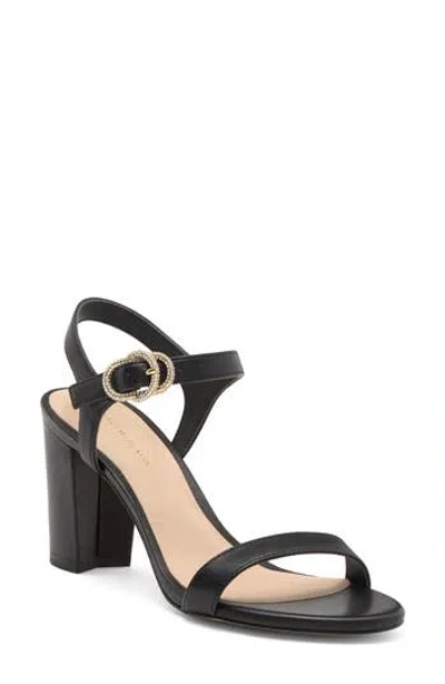 STUART WEITZMAN STUART WEITZMAN CRYSTAL BUCKLE 75 BLOCK HEEL SANDAL