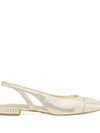 Stuart Weitzman Crystal-embellished Cutout Slingback In Multi