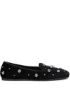 Stuart Weitzman Poppy Loafer In 黑色