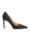 Stuart Weitzman Crystal-embellished Pointed-toe Pumps