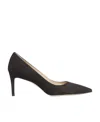 Stuart Weitzman Stuart Suede Stiletto Pumps In Black