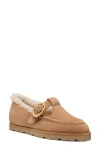 Stuart Weitzman Dakota Genuine Shearling Mary Jane Flat In Multi