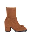 Stuart Weitzman Dalenna Sock Ankle Boots In Tan Suede In Brown