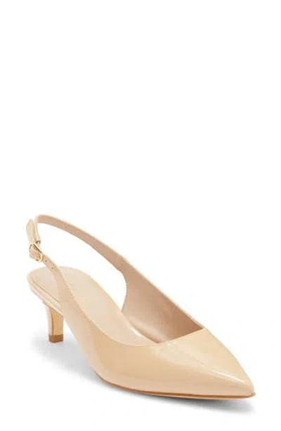Stuart Weitzman Dancer 50 Kitten Heel Slingback Pump In Brown