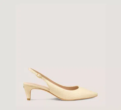Stuart Weitzman Dancer 50 Slingback In Natural