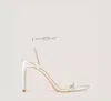 Stuart Weitzman Dancer 95 Sandal The Sw Outlet In Silver