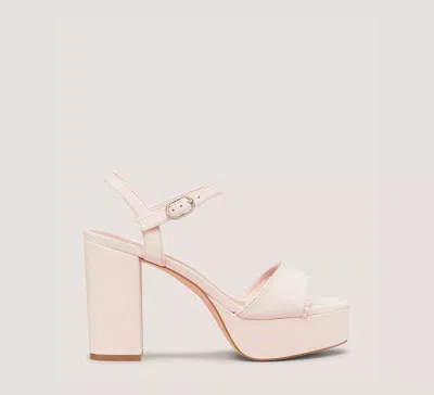 Stuart Weitzman Dancer Pearl Platform Sandal The Sw Outlet In Rosewater Pink