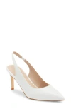 Stuart Weitzman Dancer Slingback Pump In White