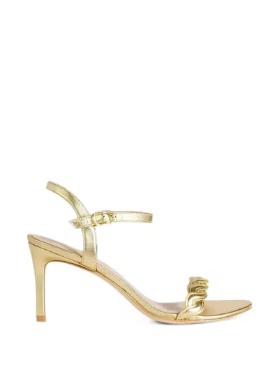 Stuart Weitzman Dancer Twistie Leather Sandals In Multi