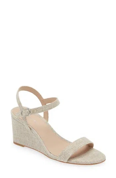 Stuart Weitzman Dancer Wedge Sandal In Natural