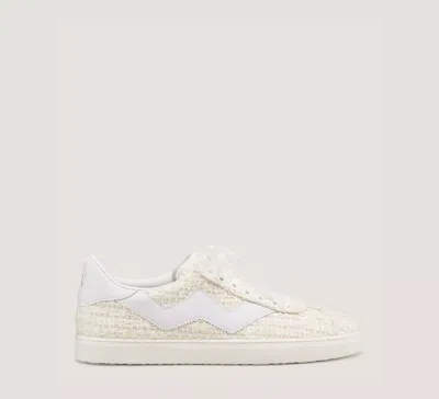 Stuart Weitzman Daryl Sneaker In Cream & White