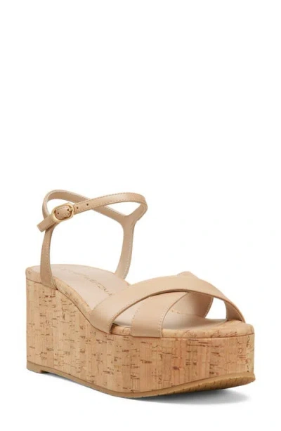 STUART WEITZMAN STUART WEITZMAN DAYNA ANKLE STRAP PLATFORM WEDGE SANDAL