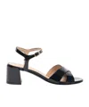 Stuart Weitzman Dayna Leather Crisscross Sandals