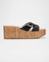 Stuart Weitzman Carmen Platform Slide In Black