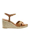 Stuart Weitzman Dayna Espadrille Wedge In Macchiato/natural