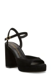Stuart Weitzman Dayna Ii Platform Sandal In Black